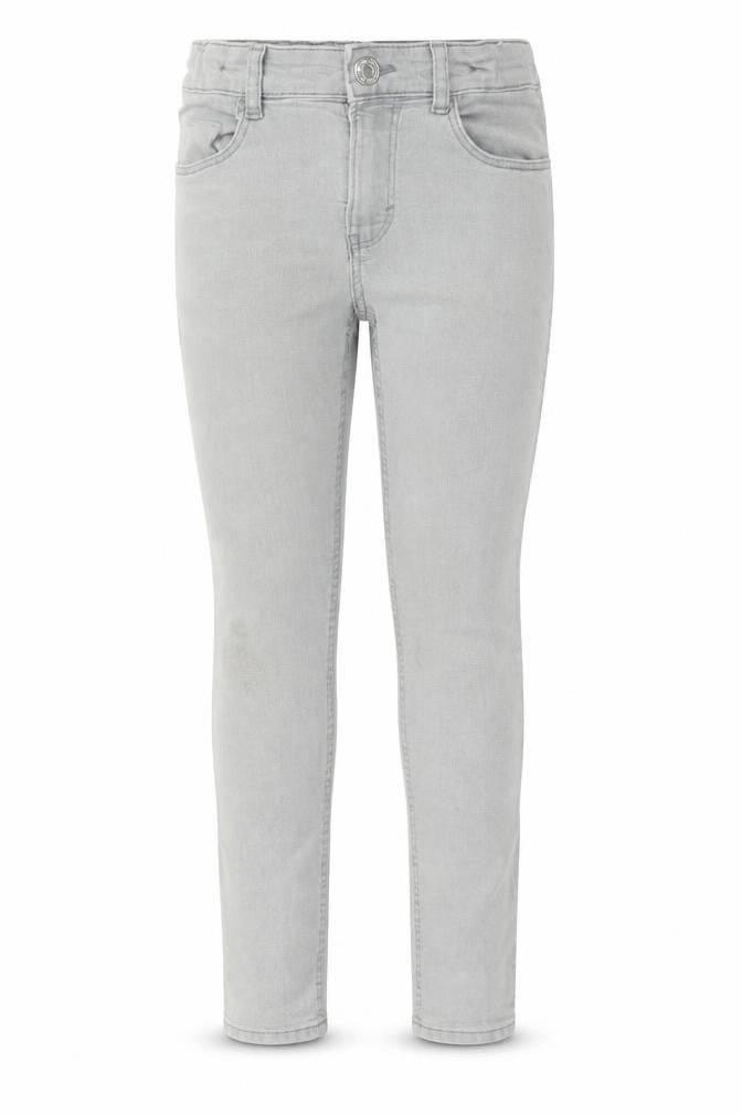 H&M Girls Grey Cotton Skinny Jeans Size 10-11 Years Regular Button