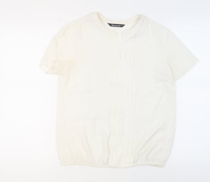 Bonmarché Women's White Blouse, Size 10, Casual Elegance