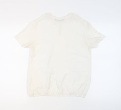 Bonmarché Women's White Blouse, Size 10, Casual Elegance