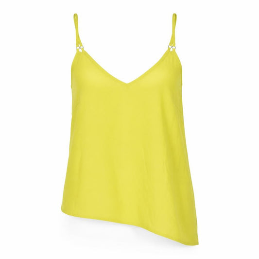New Look Womens Yellow Polyester Camisole Blouse Size 12 V-Neck