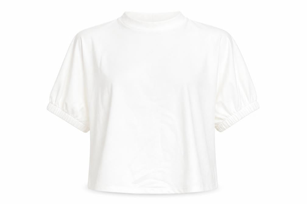 Zara Womens White Polyester Basic Blouse Size S Mock Neck