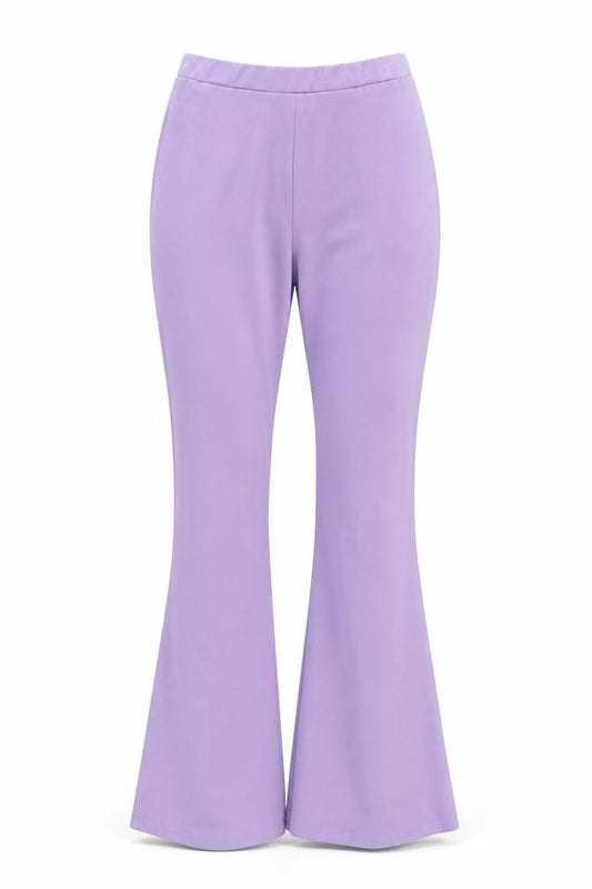 ASOS Womens Purple Polyester Trousers Size 6 L31 in Regular