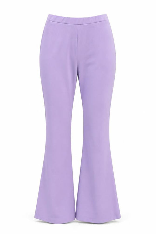 ASOS Womens Purple Polyester Trousers Size 6 L31 in Regular
