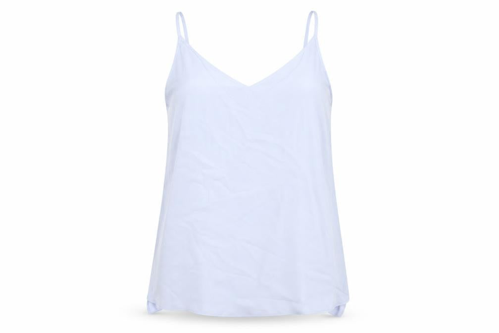 Topshop Womens Blue Polyester Camisole Blouse Size 12 V-Neck