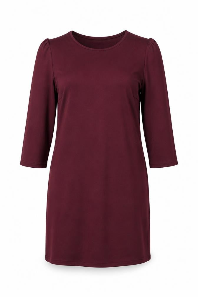 New Look Womens Red Polyester Shift Size 10 Round Neck Pullover