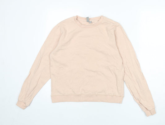ASOS Womens Pink 100% Cotton Pullover Sweatshirt Size 6 Pullover