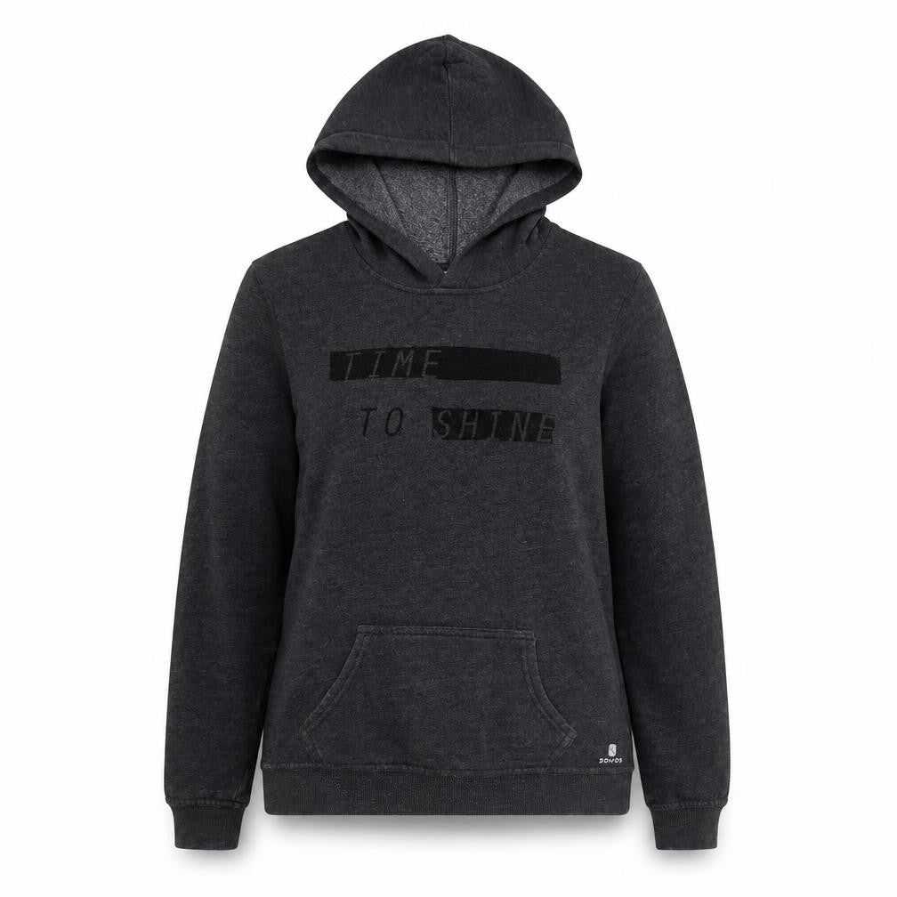 DECATHLON Womens Grey Cotton Pullover Hoodie Size XS Pullover - Time To Shine