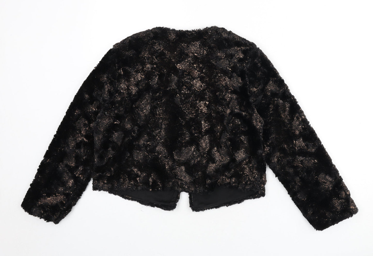 H&M Womens Black Jacket Size 8 Hook & Eye - Bolero