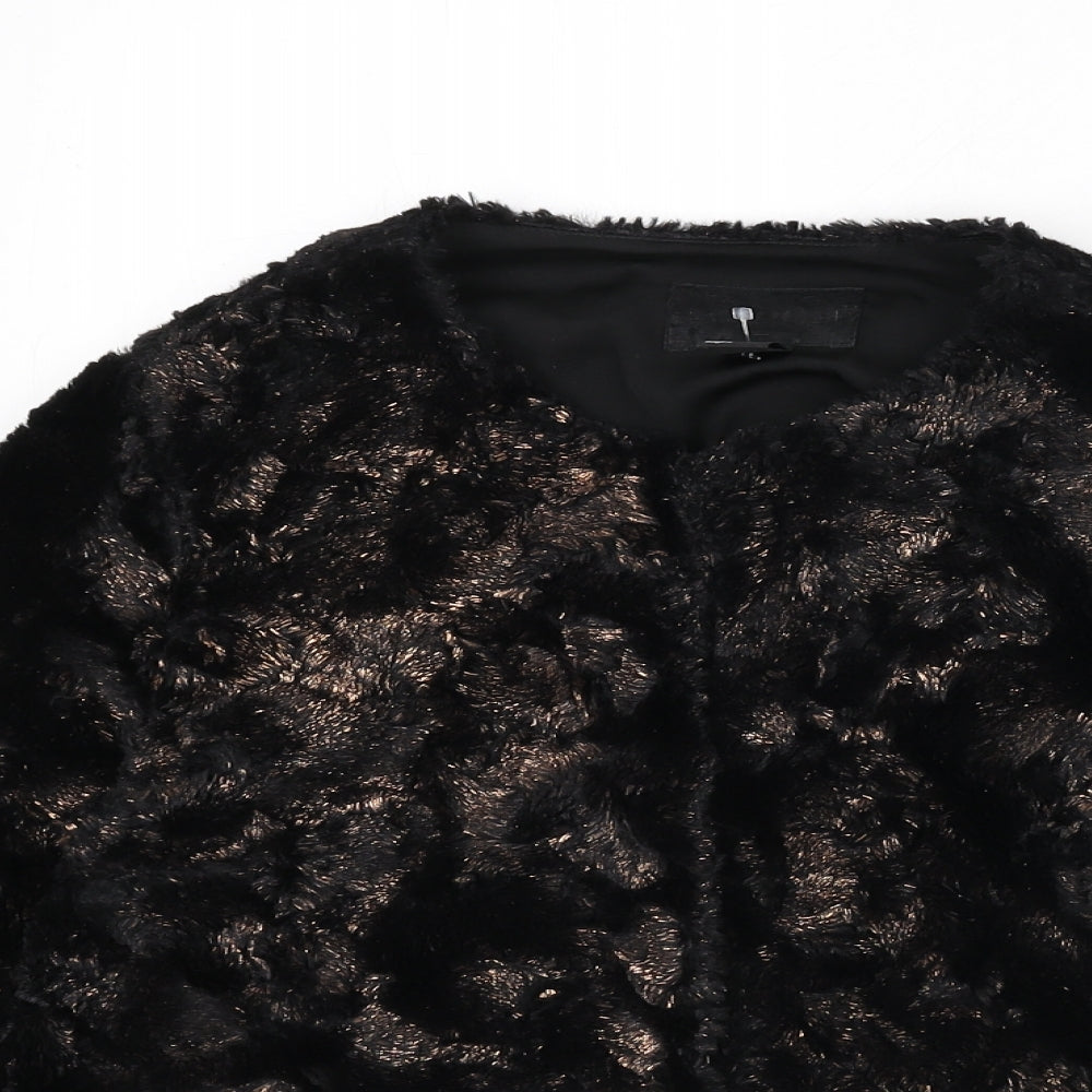 H&M Womens Black Jacket Size 8 Hook & Eye - Bolero
