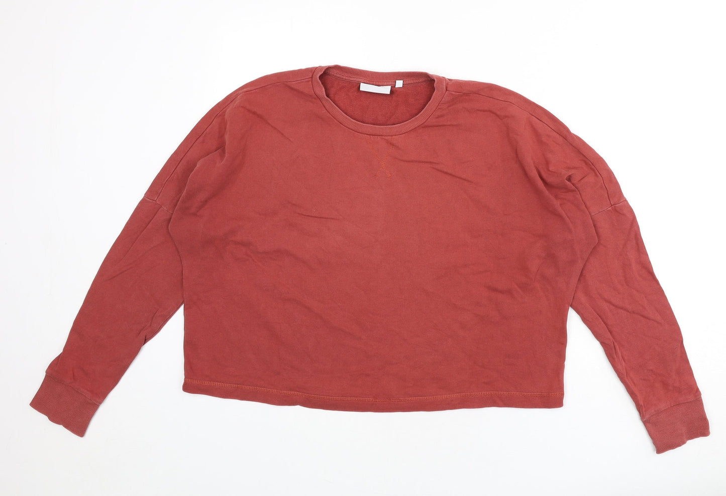 Weekday Womens Red 100% Cotton Pullover Sweatshirt Size XS Pullover