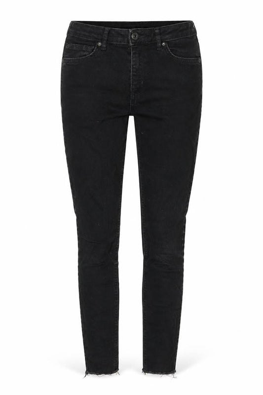 Jack Wills Womens Black Cotton Skinny Jeans Size 27 in L25 in Regular Zip - Pockets, Logo