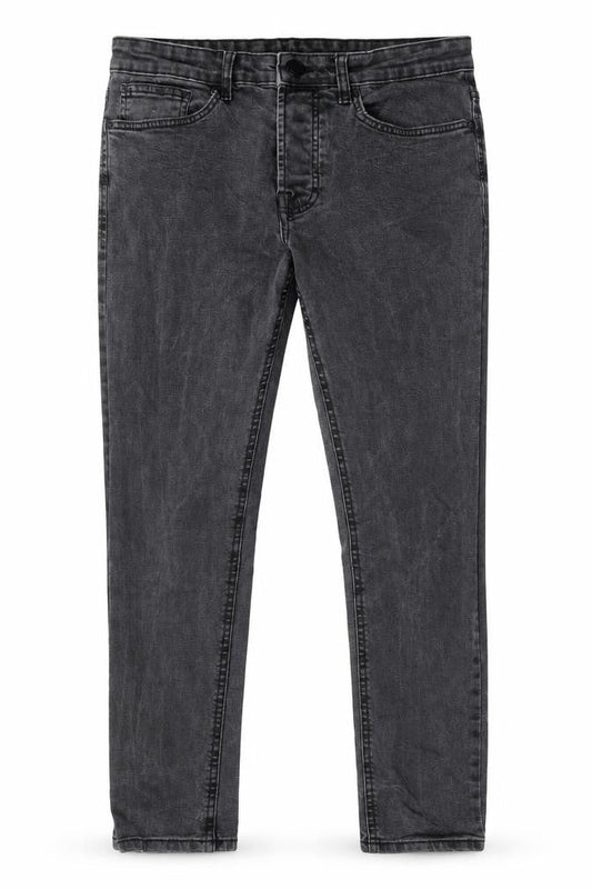 Denim & Co. Mens Grey Cotton Skinny Jeans Size 30 in L30 in Regular Button - Pockets