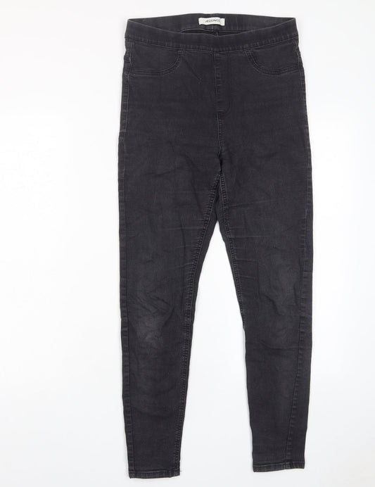 Marks and Spencer Womens Grey Cotton Jegging Jeans Size 10 L27 in Regular