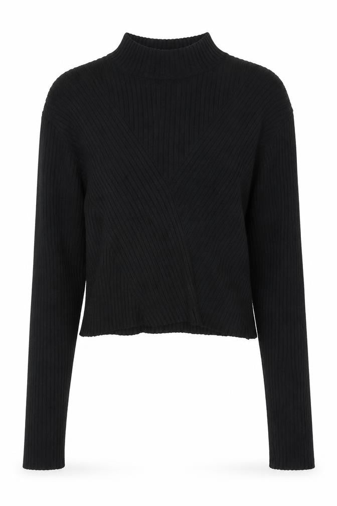 H&M Womens Beige Mock Neck Polyester Pullover Jumper Size S