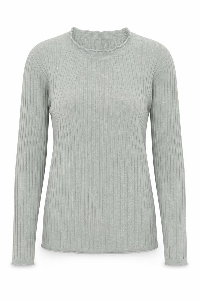 4X4 Womens Green Round Neck Viscose Pullover Jumper Size M