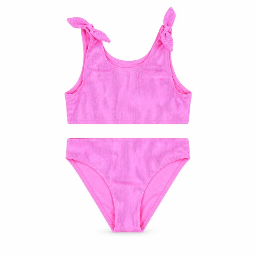 Marks & Spencer Girls Pink Polyester Bodysuit Outfit/Set Size 10-11 Years Pullover - Bikini Set