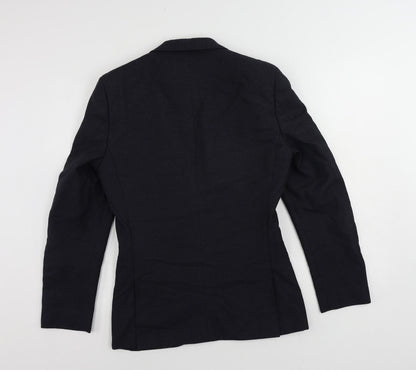 Next Mens Blue Polyester Jacket Suit Jacket Size 36 Regular