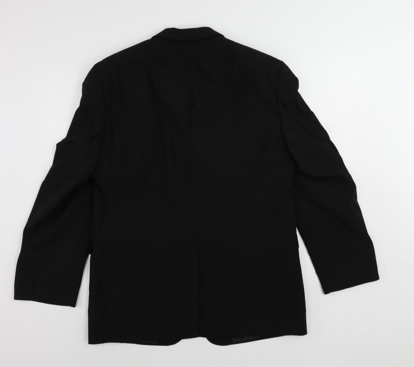 Tom English Mens Black Wool Jacket Suit Jacket Size 38 Regular