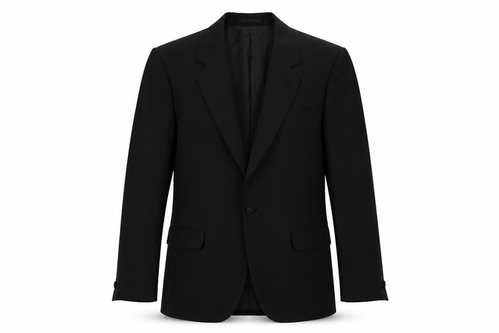 Varteks Mens Black Polyester Tuxedo Suit Jacket Size 40 Regular