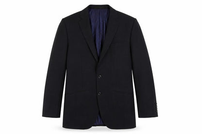 Front view of Autograph men’s blue wool jacket suit jacket, size 40, regular