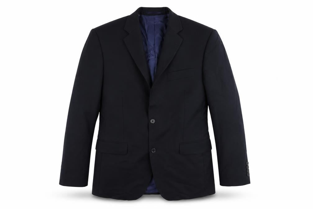 John Lewis Mens Blue Wool Jacket Suit Jacket Size 40 Regular