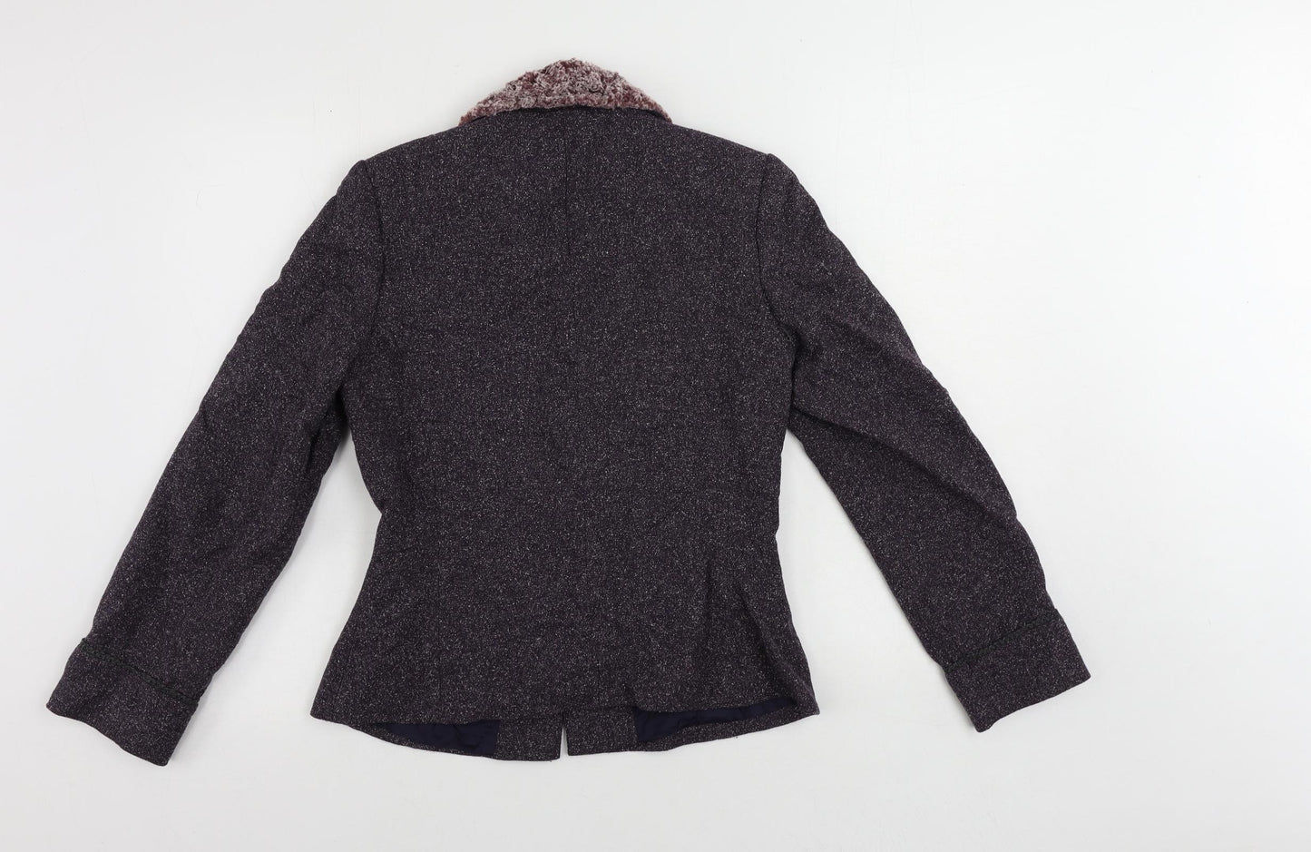 River Island Womens Purple Jacket Blazer Size 10 Button