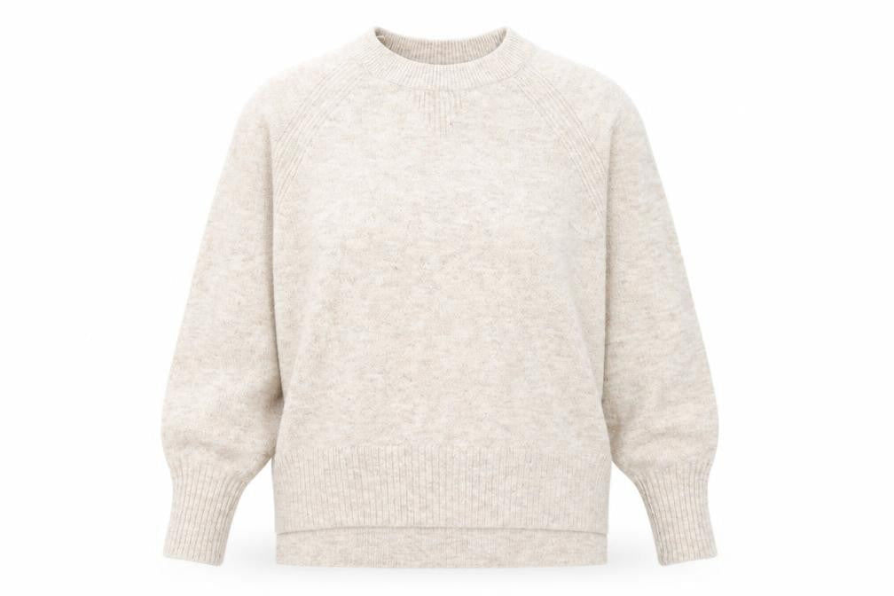 River Island Womens Beige Crew Neck Polyester Pullover Jumper Size S