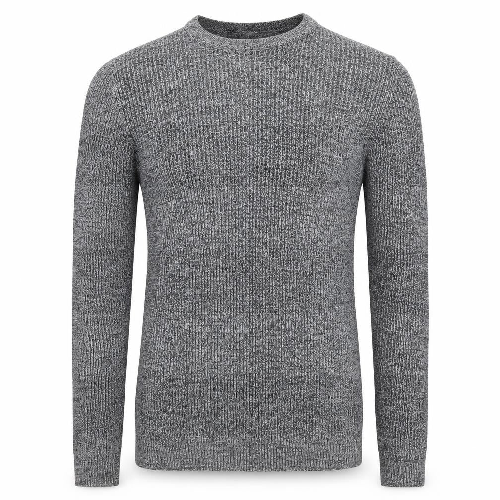 ASOS Mens Grey Round Neck Acrylic Pullover Jumper Size S Long Sleeve