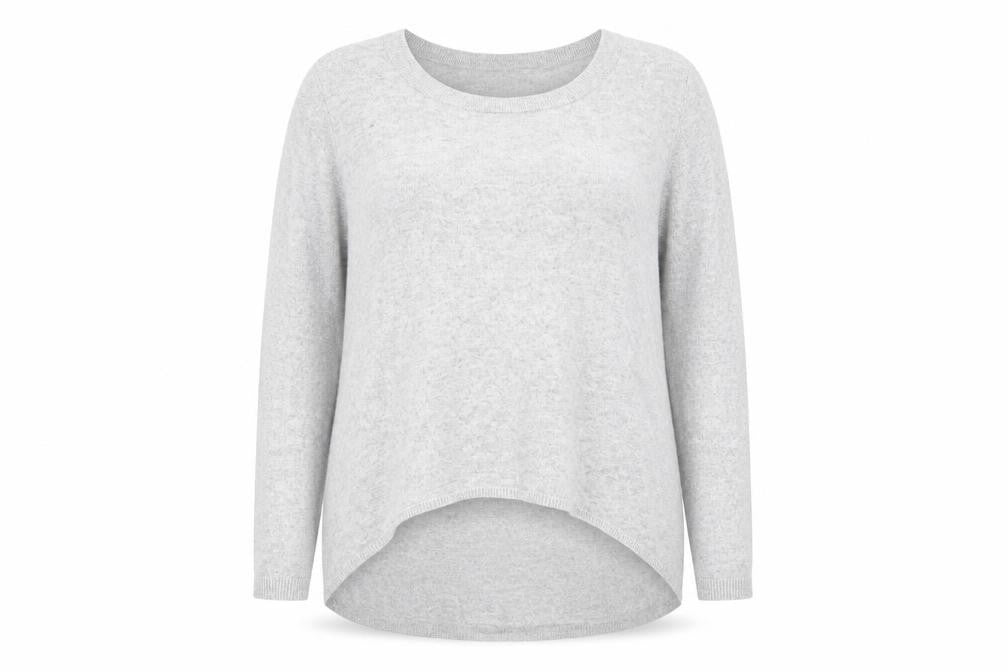 Phase Eight Womens Grey Round Neck Acrylic Pullover Jumper Size 16