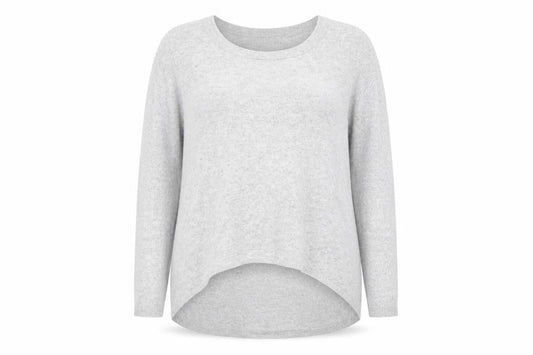 Phase Eight Womens Grey Round Neck Acrylic Pullover Jumper Size 16