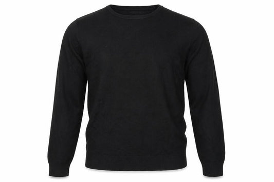 Topman Mens Black Collared Acrylic Pullover Jumper Size M Long Sleeve
