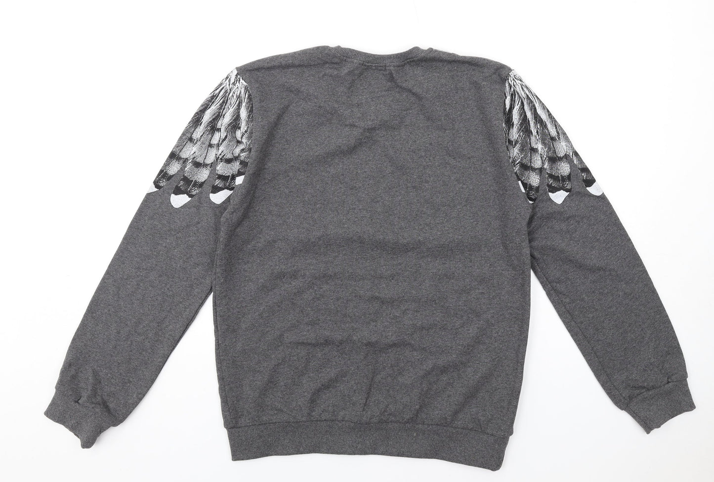 Million & Man Mens Grey Cotton Pullover Sweatshirt Size L