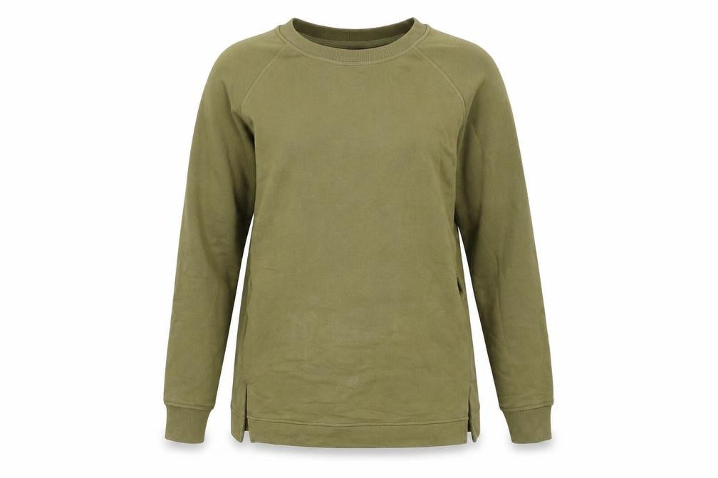 Marks & Spencer Womens Green Cotton Pullover Sweatshirt Size 10 Pullover
