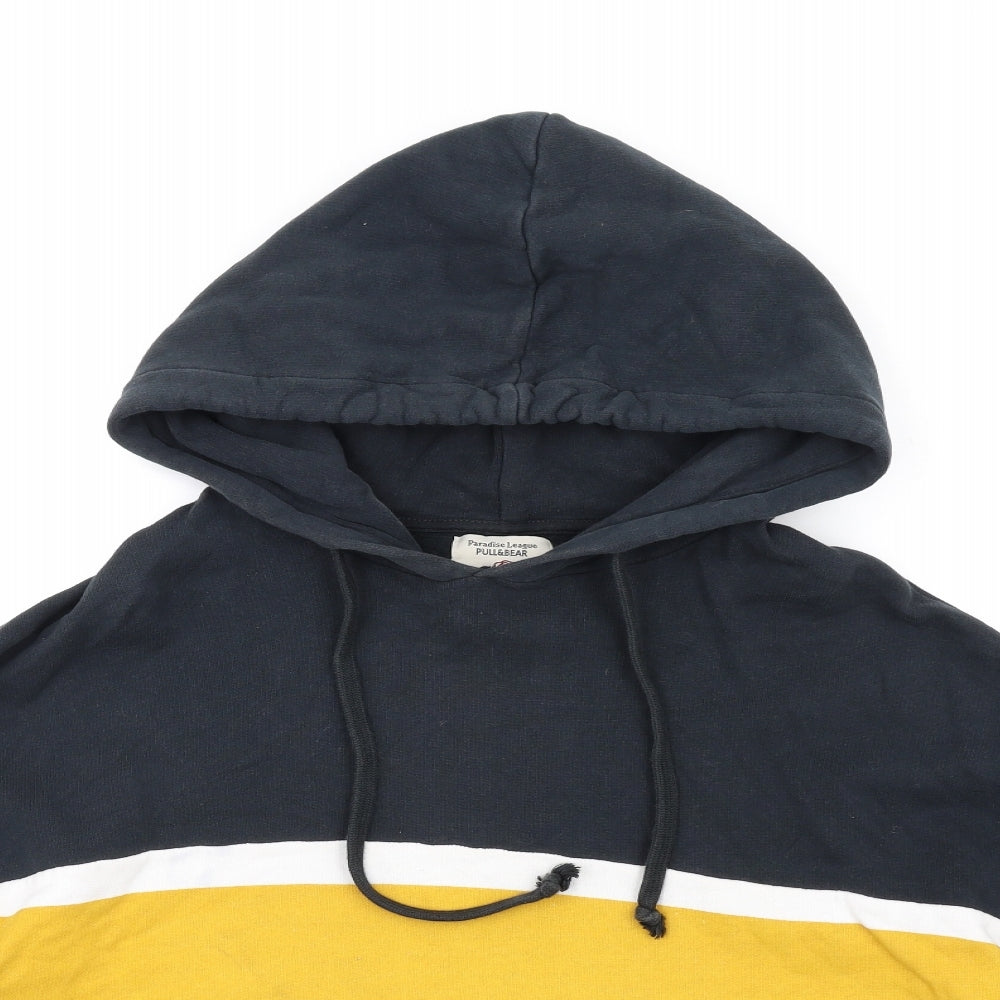 Pull&Bear Womens Black Cotton Pullover Hoodie Size M Pullover