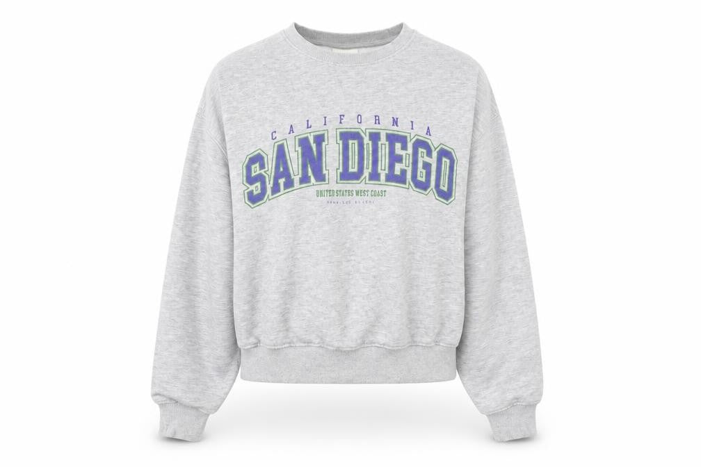 Pull&Bear Womens Grey Cotton Pullover Sweatshirt Size S Pullover