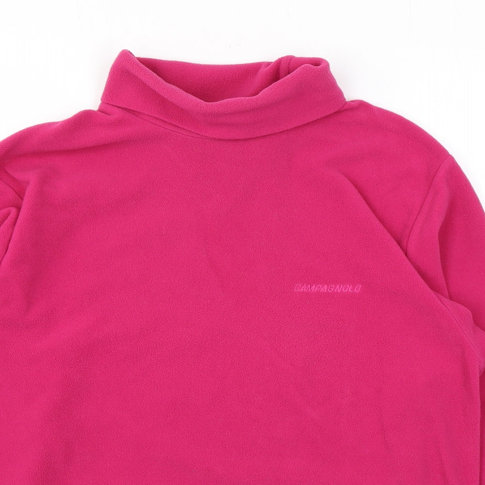 Campagnolo Womens Pink Polyester Pullover Sweatshirt Size S Pullover