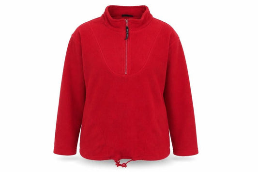 New Look Womens Red Polyester Pullover Sweatshirt Size S Zip