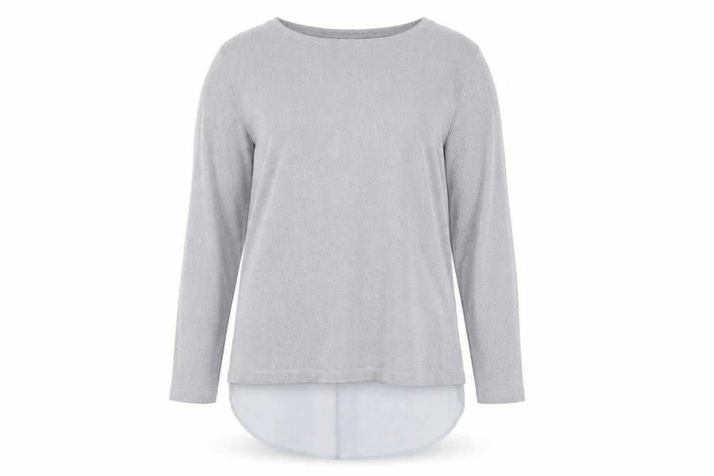Body Flirt Mens Grey Round Neck Polyester Pullover Jumper Size L Long Sleeve