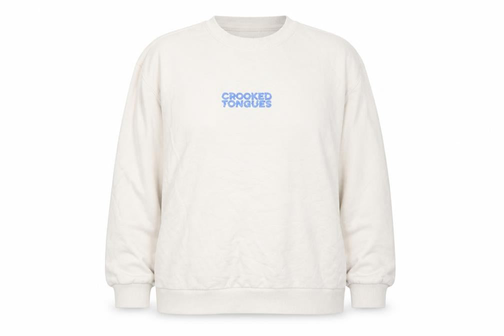 ASOS Womens Beige Cotton Pullover Sweatshirt Size S Pullover - Crooked Tongues