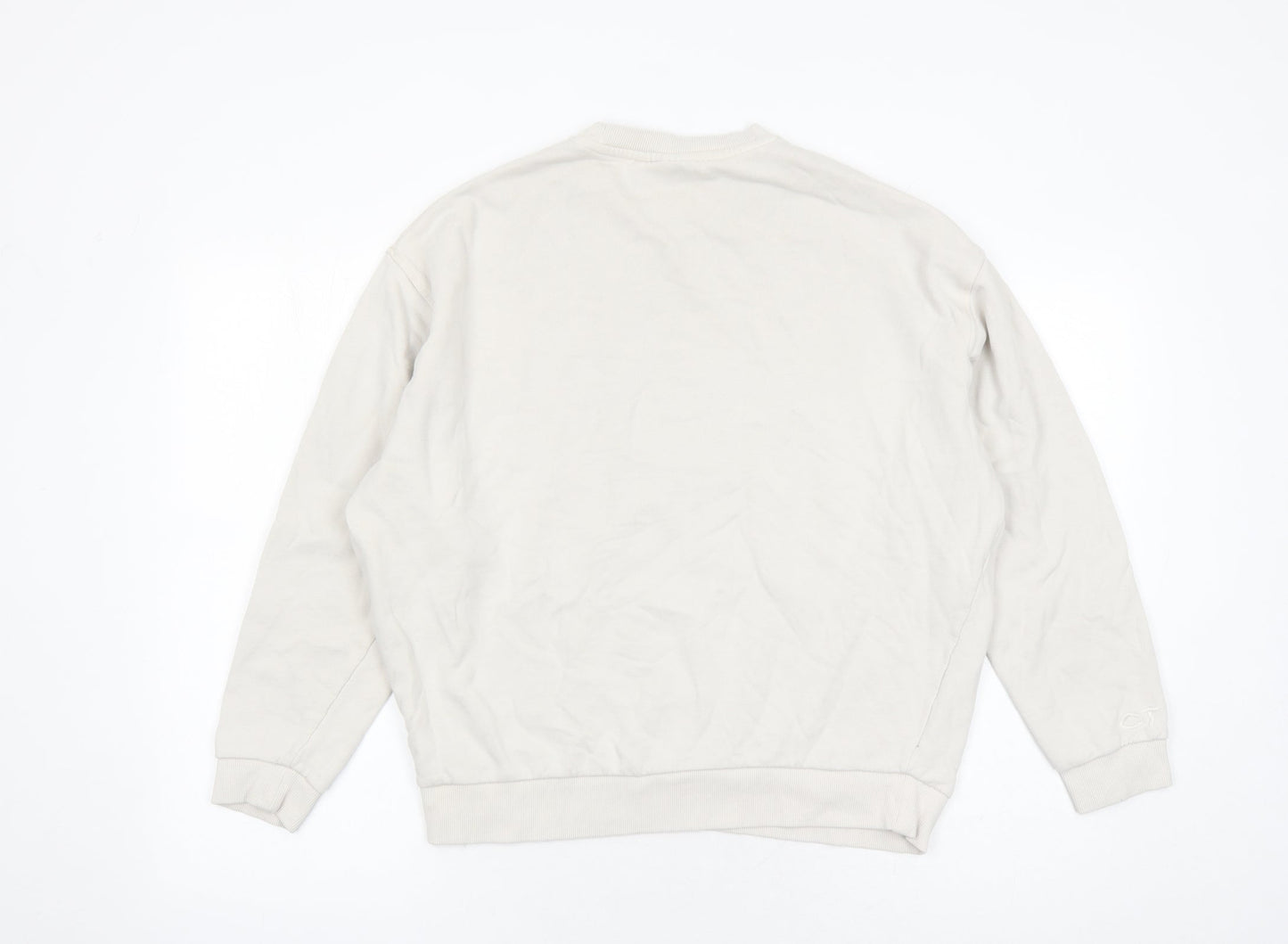 ASOS Womens Beige Cotton Pullover Sweatshirt Size S Pullover - Crooked Tongues