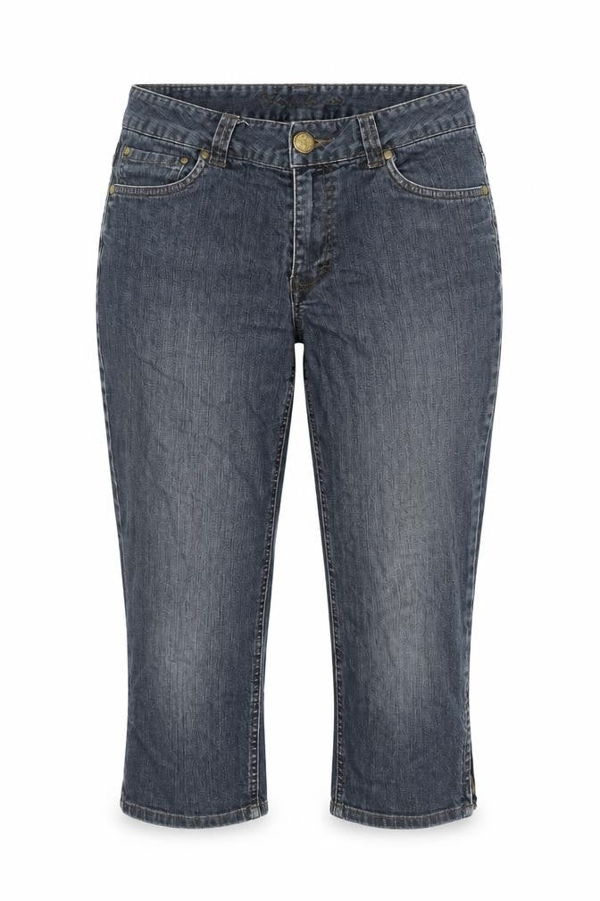 Jackpot Womens Blue Cotton Cropped Jeans Size 30 in L20 in Regular Zip - Pockets