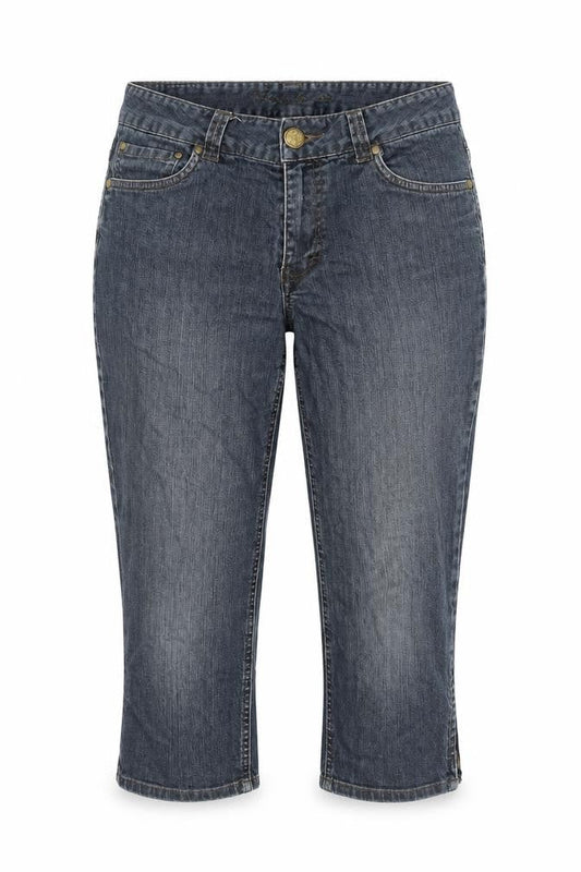 Jackpot Womens Blue Cotton Cropped Jeans Size 30 in L20 in Regular Zip - Pockets