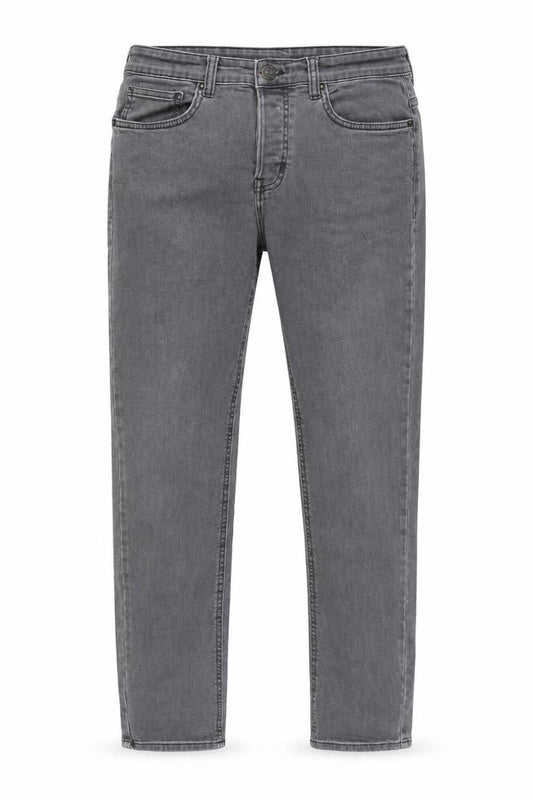 Denim & Co. Mens Grey Cotton Skinny Jeans Size 32 in L32 in Regular Button - Pockets