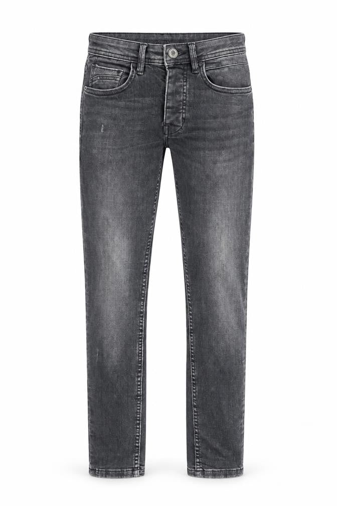 Denim & Co. Mens Grey Cotton Straight Jeans Size 28 in L30 in Regular Zip - Pockets