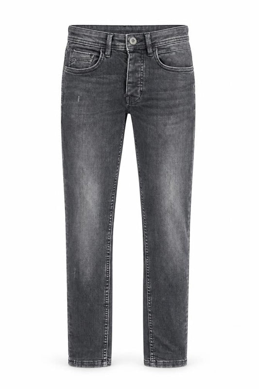 Denim & Co. Mens Grey Cotton Straight Jeans Size 28 in L30 in Regular Zip - Pockets