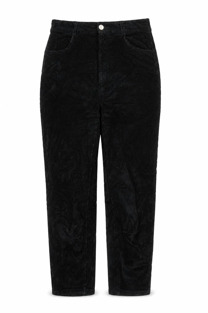 RESERVED Womens Black Polyester Trousers Size L L27 in Regular Zip - Pockets