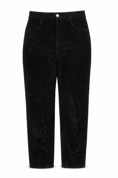 RESERVED Womens Black Polyester Trousers Size L L27 in Regular Zip - Pockets