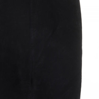 RESERVED Womens Black Polyester Trousers Size L L27 in Regular Zip - Pockets