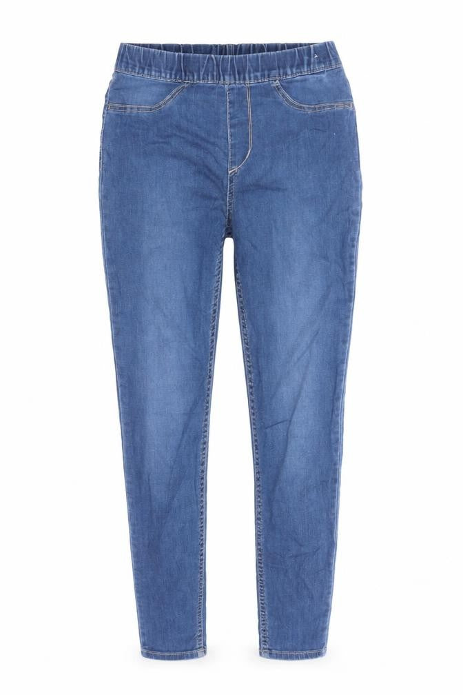 H&M Girls Blue Cotton Jegging Jeans Size S L24 in Regular - Elasticated Waist