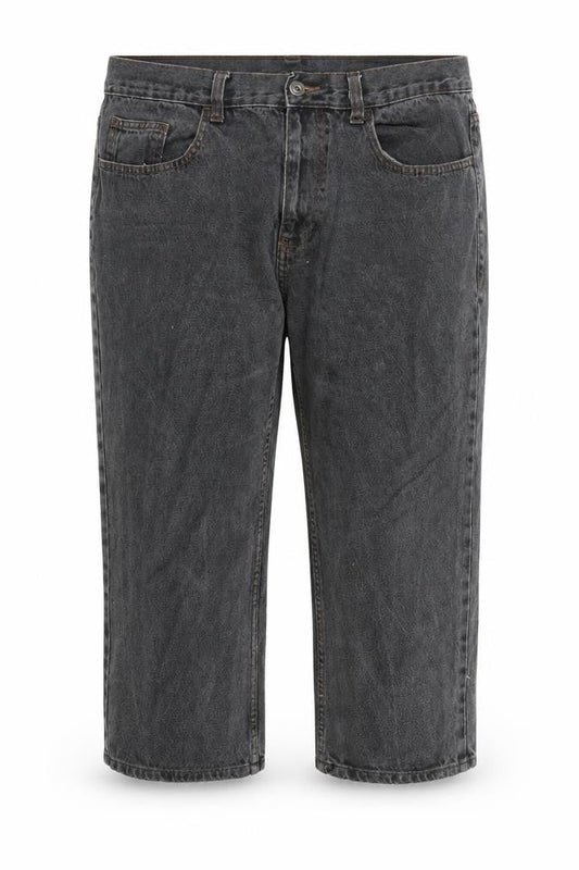 George Womens Grey Cotton Cropped Jeans Size 36 in L22 in Regular Zip - Pockets